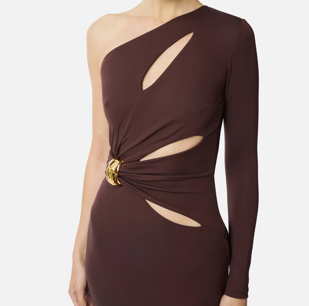 VESTIDO ASIMÉTRICO LARGO - ELISABETTA FRANCHI