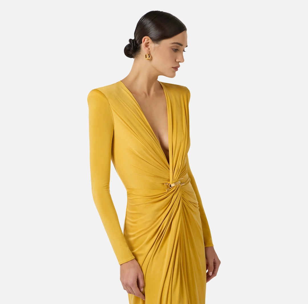 VESTIDO ESCOTE V - ELISABETTA FRANCHI