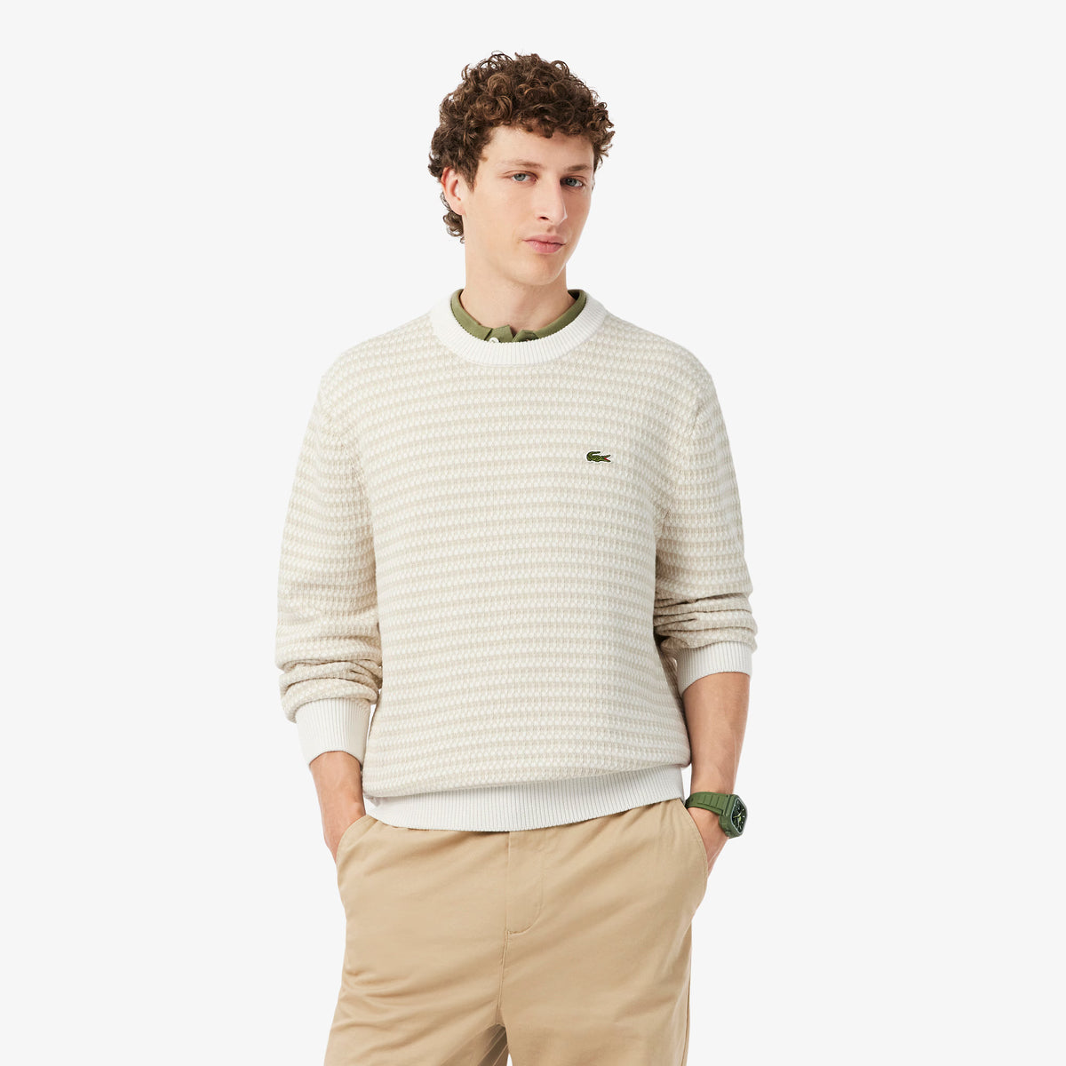 JERSEY PUNTO JACQUARD - LACOSTE