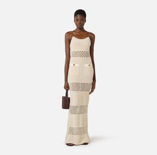 VESTIDO CON CALADOS - ELISABETTA FRANCHI