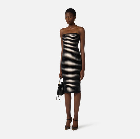 VESTIDO TIRANTE CADENA - ELISABETTA FRANCHI
