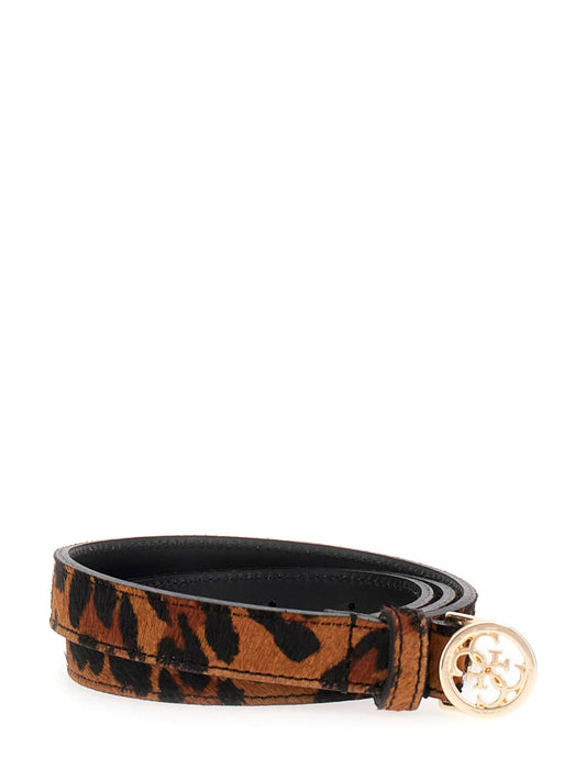CINTURÓN ESTRECHO LEOPARDO - GUESS
