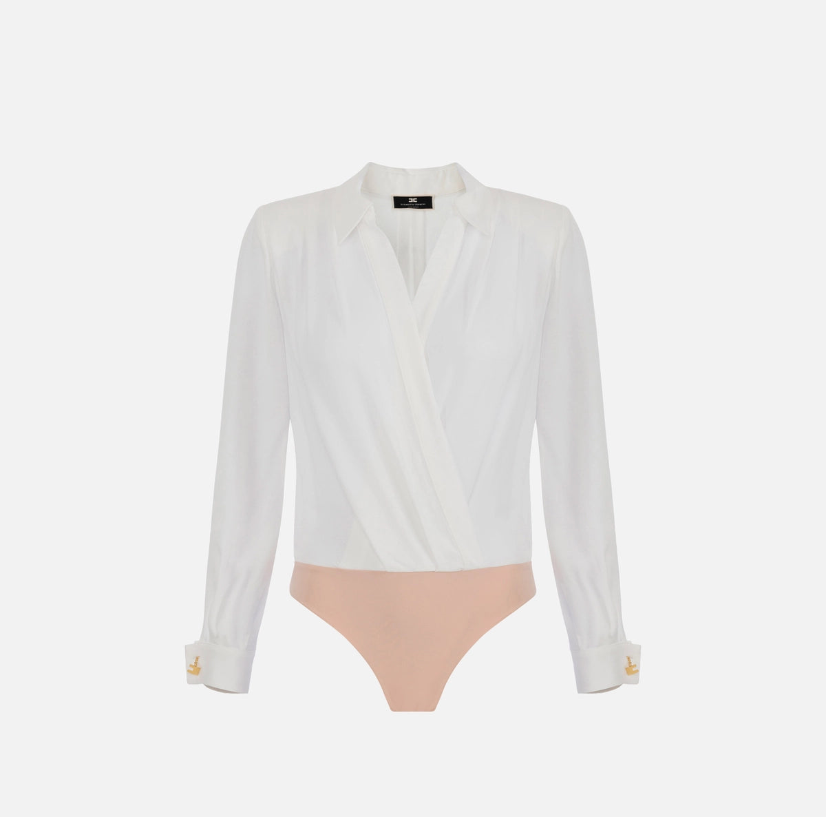 Camisa body cruzada con gemelos - Elisabetta Franchi