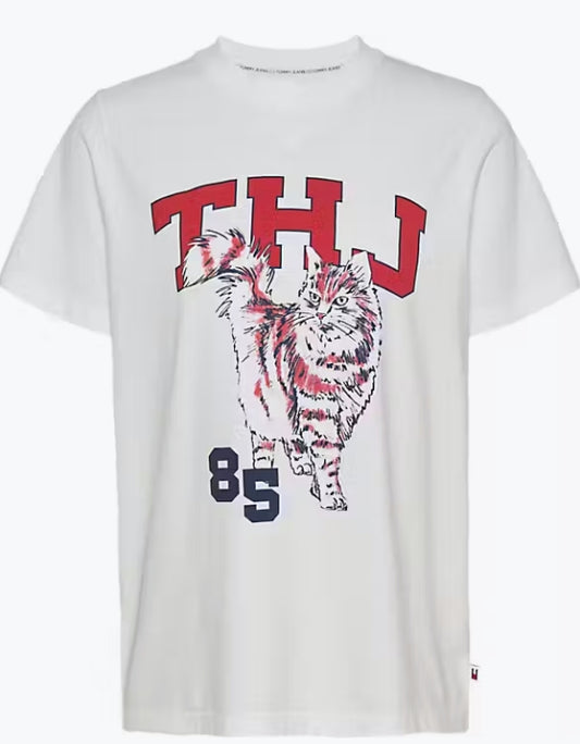 CAMISETA DIBUJO GATITO - TOMMY JEANS