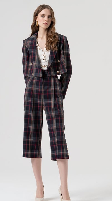 PANTALÓN CROPPED PINZA - FRACOMINA