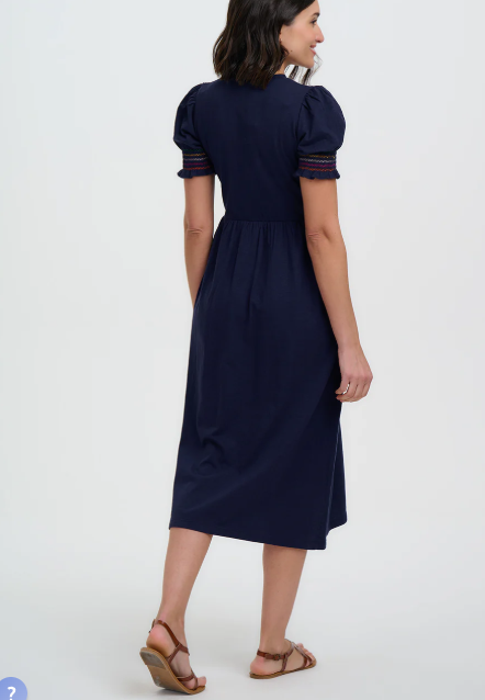 VESTIDO MIDI BORDADO - SUGARHILL