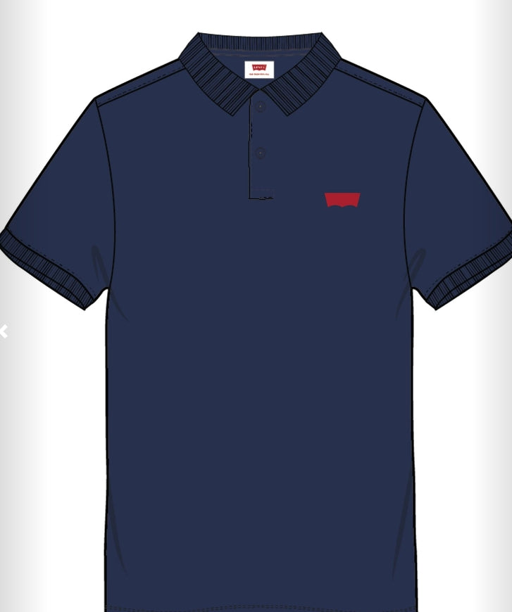 POLO AZULÓN LOGO ROJO - LEVI'S©