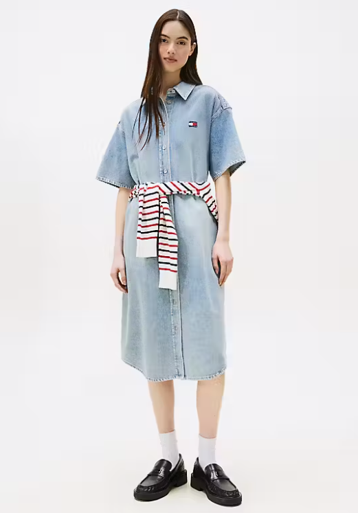 VESTIDO OVERSIDE DENIM - TOMMY HILFIGER