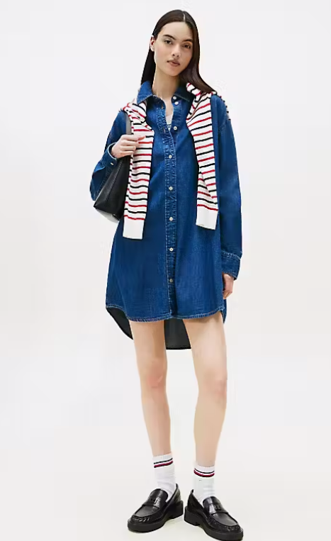 VESTIDO RELAXED VAQUERO - TOMMY HILFIGER