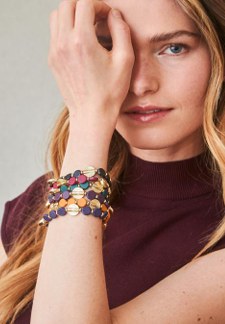 PULSERA GOMA PIEDRAS - LATIDO