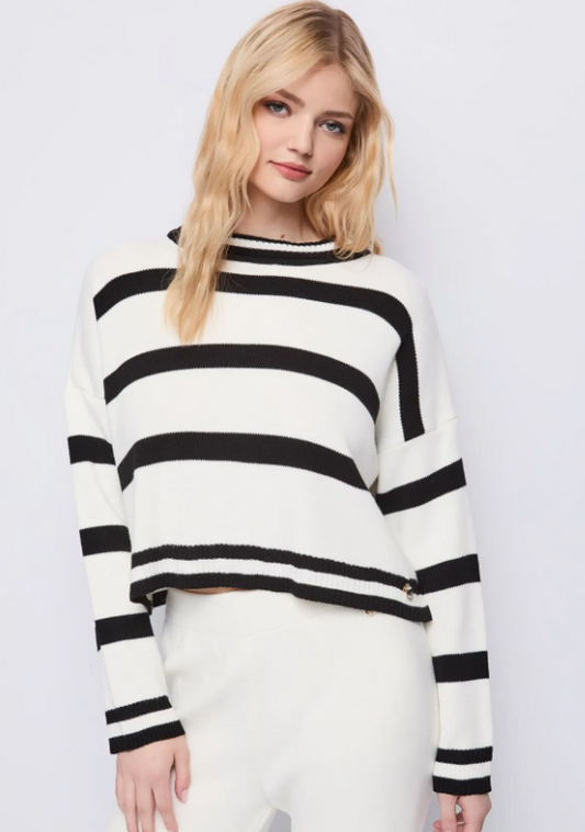 JERSEY RAYAS BLANC/NEGRO - DENNY ROSE