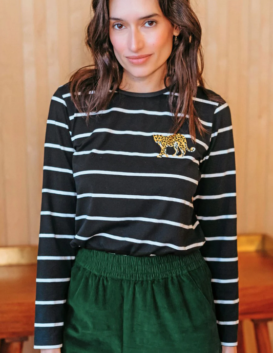 CAMISETA LEOPARDO BORDADO - SUGARHILL