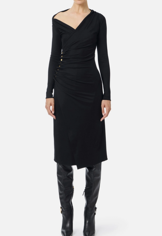 VESTIDO BOTONES LATERAL - ELISABETTA FRANCHI