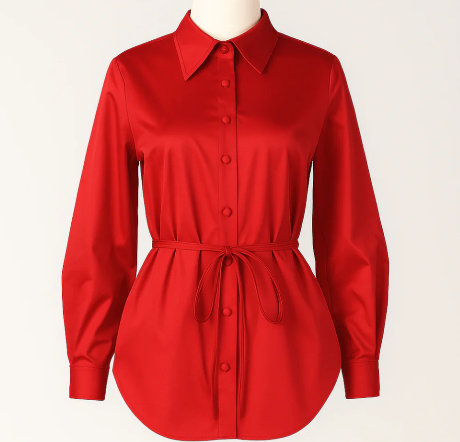 BLUSA LISA CON LAZO - SAHOCO