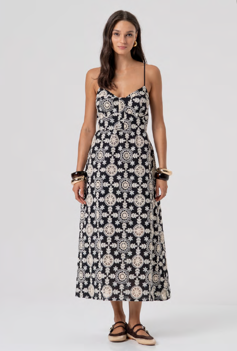 VESTIDO BORDADO - FRACOMINA