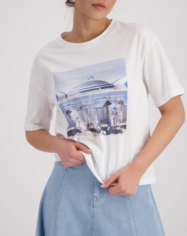 CAMISETA ESTAMPADA PLAYA - MONARI