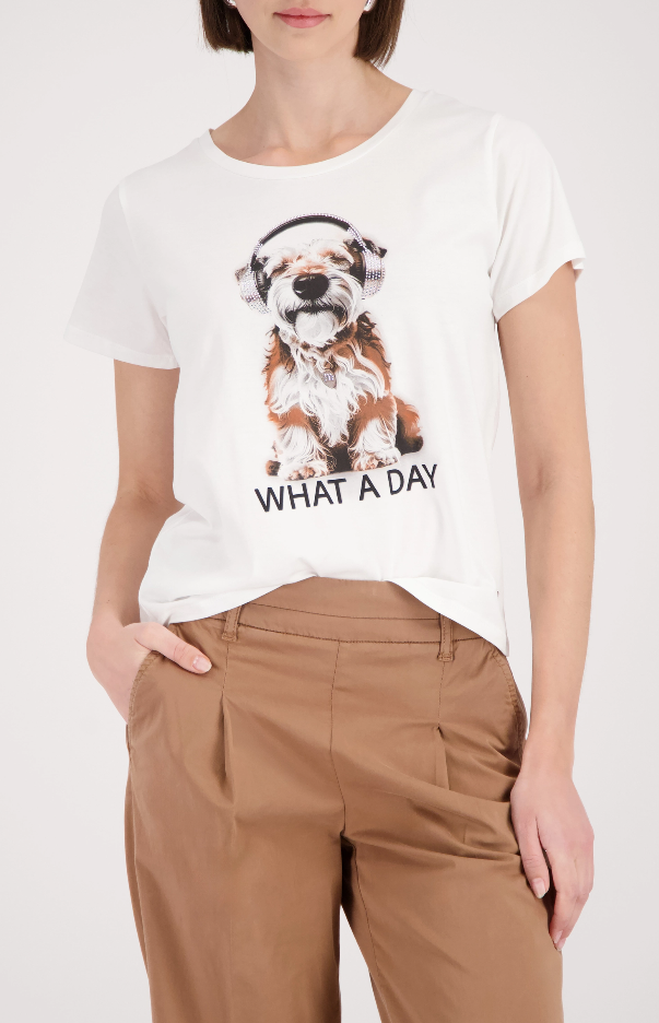 CAMISETA DIBUJO PERRO - MONARI