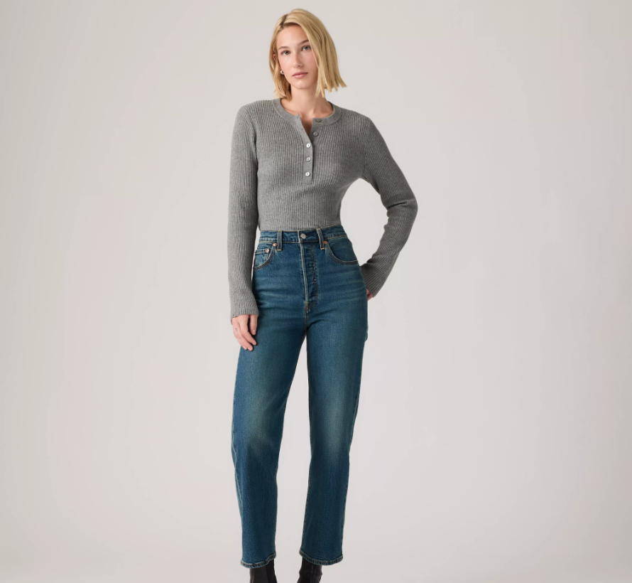 PANTALÓN RIBCAGE AZUL - LEVI'S®