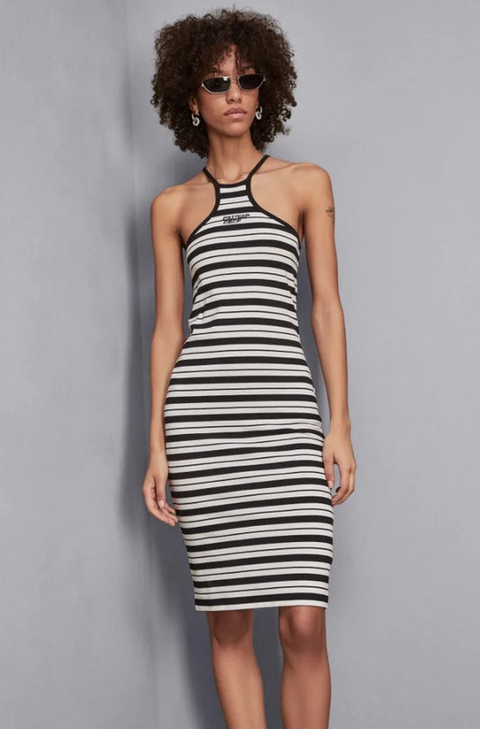 VESTIDO MIDI RAYAS - PATRIZIA PEPE