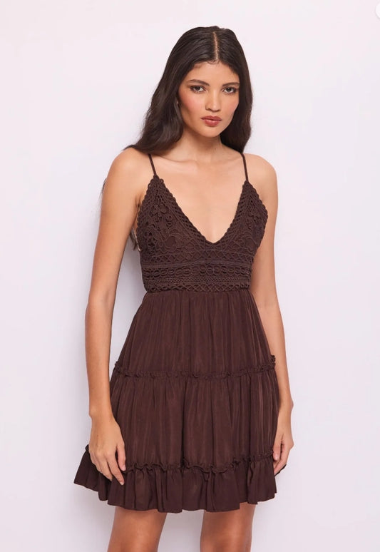 VESTIDO CORTO VOLANTES - DENNY ROSE