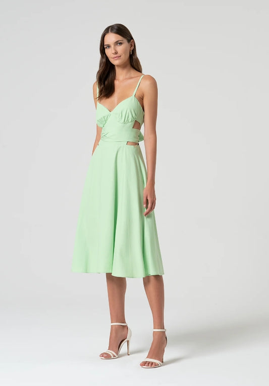 VESTIDO MIDI ABERTURA - FRACOMINA