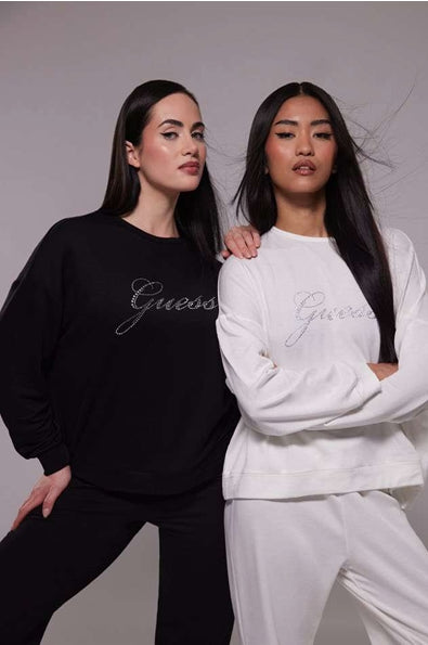 PIJAMA LISO LOGO STRASS - GUESS