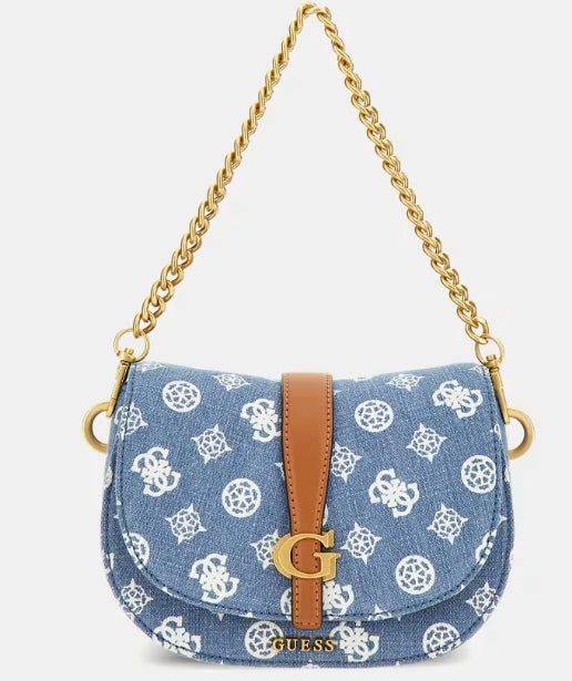 BOLSO BANDOLERA LOGO DENIM - GUESS