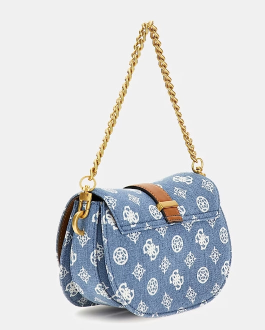 BOLSO BANDOLERA LOGO DENIM - GUESS