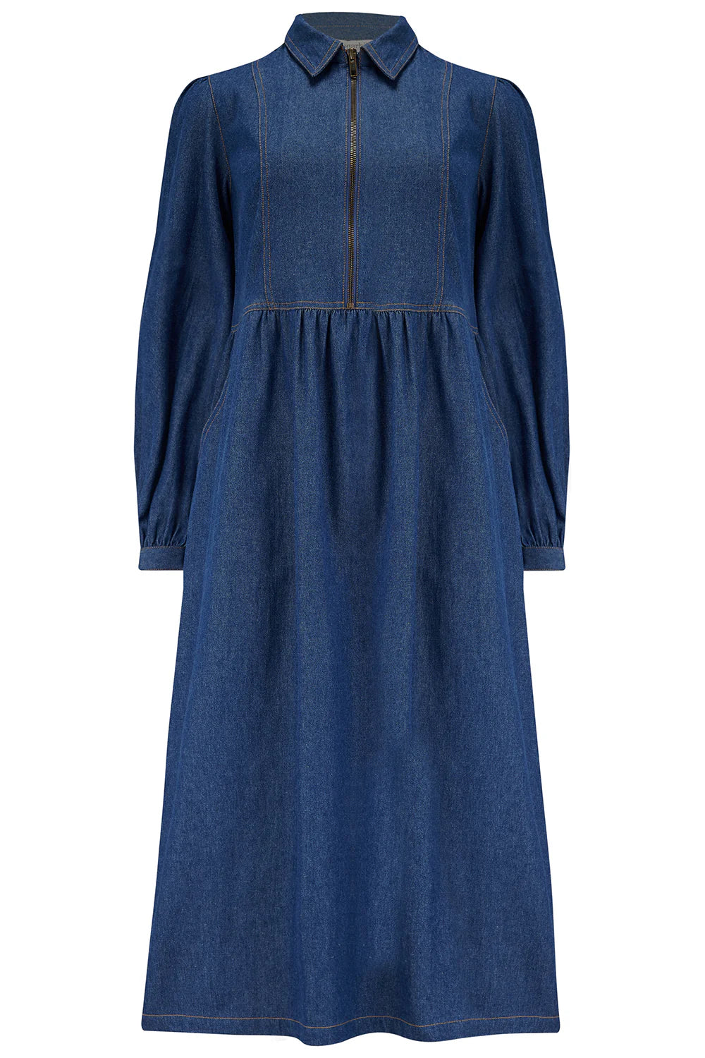 VESTIDO MIDI DENIM - SUGARHILL