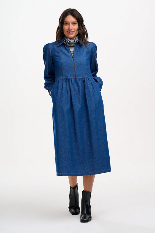 VESTIDO MIDI DENIM - SUGARHILL