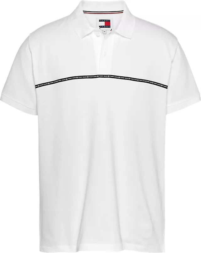 POLO BLANCO LISTA NEGRA - TOMMY JEANS