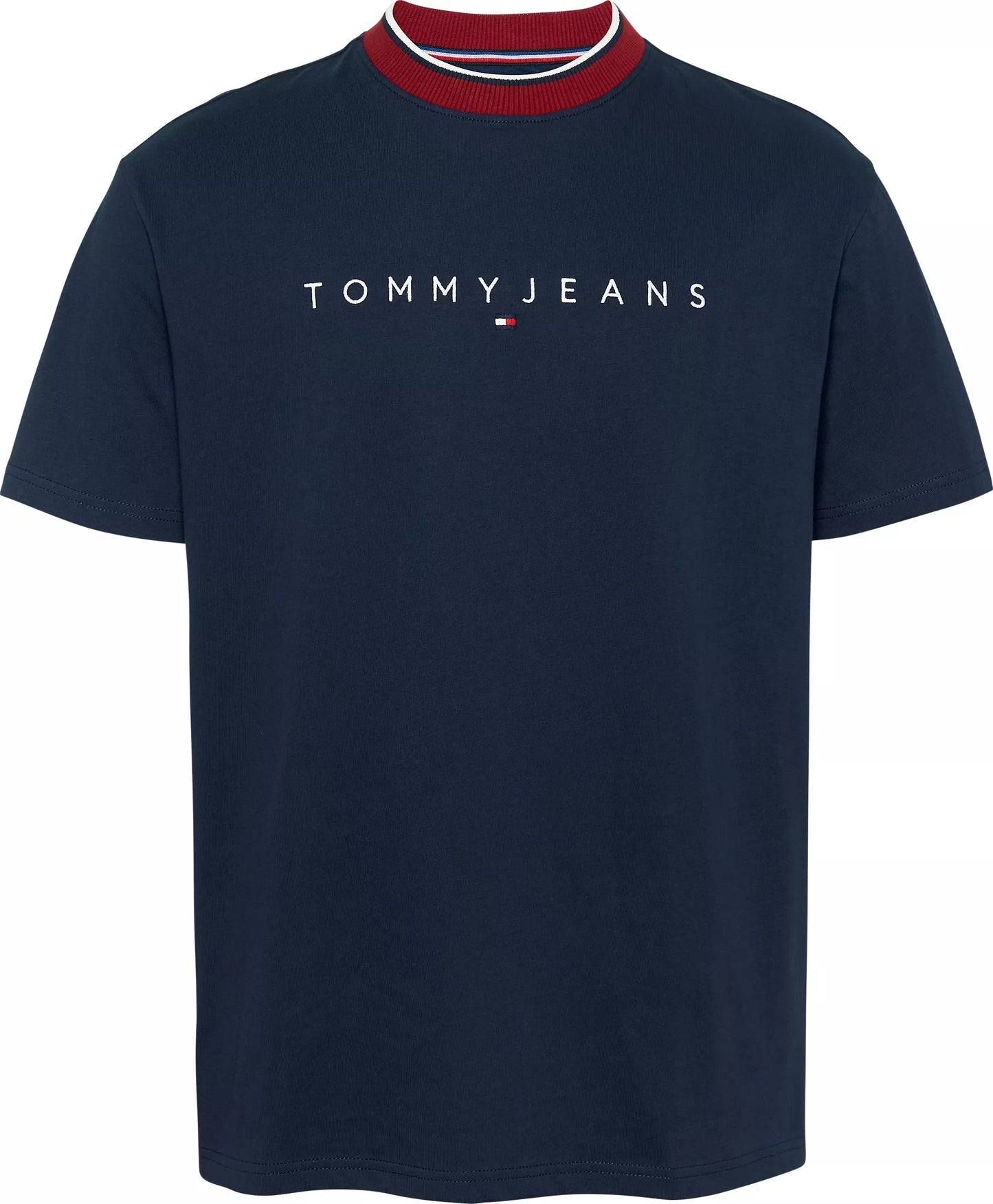 CAMISETA CUELLO COMBINADO - TOMMY JEANS