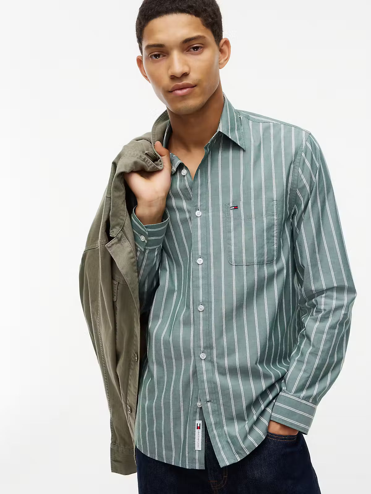 CAMISA REG POPLIN - TOMMY JEANS