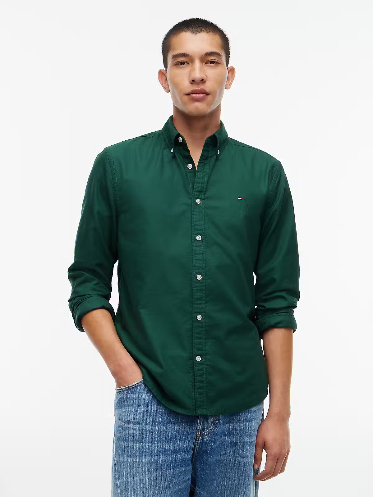 CAMISA REGULAR OXFORD - TOMMY JEANS