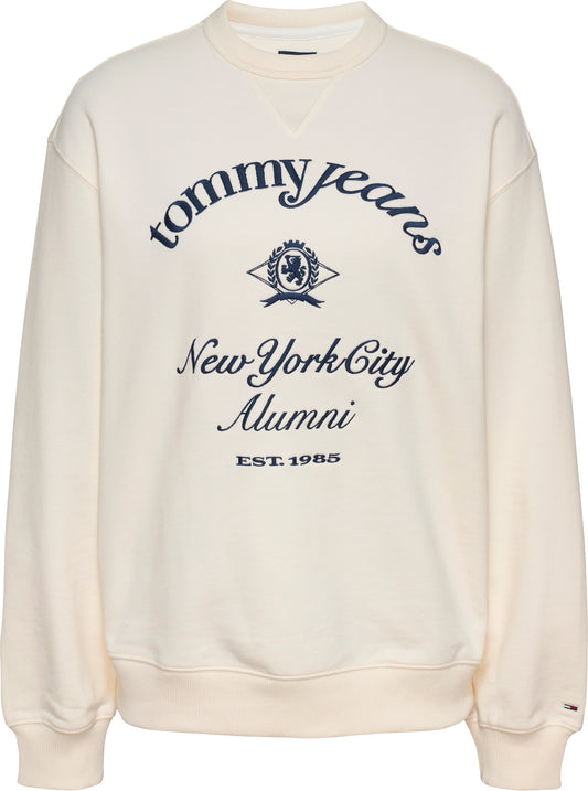 SUDADERA LOGO CREMA - TOMMY JEANS