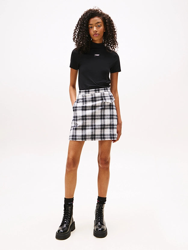 FALDA MINI CUADROS - TOMMY JEANS