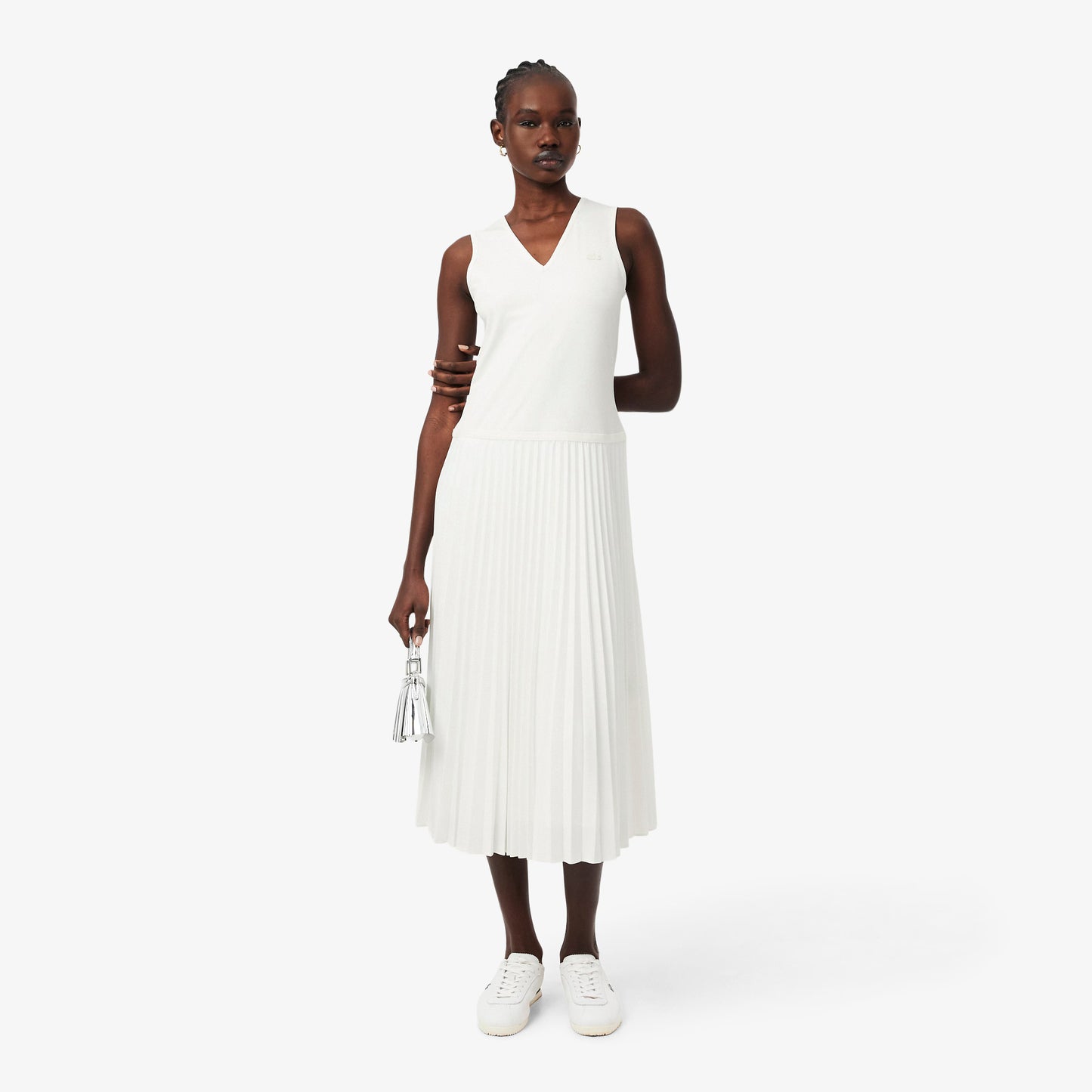 VESTIDO FALDA PLISADA - LACOSTE