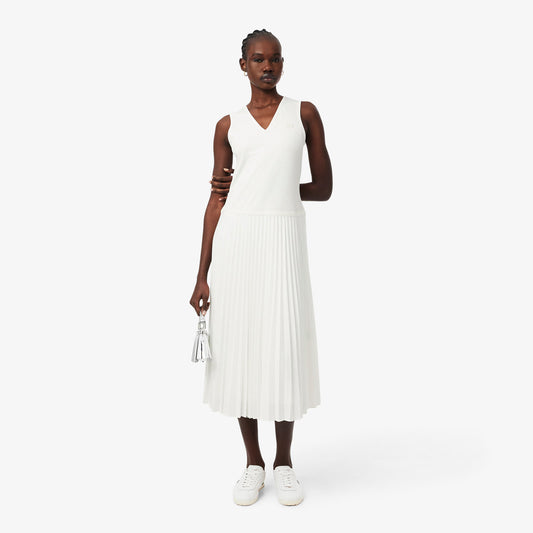 VESTIDO FALDA PLISADA - LACOSTE