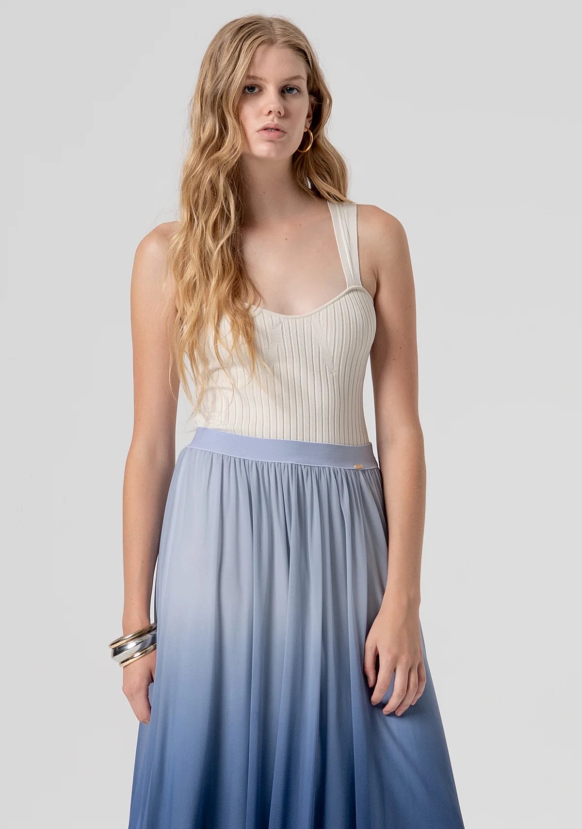 FALDA LARGA TUL - FRACOMINA