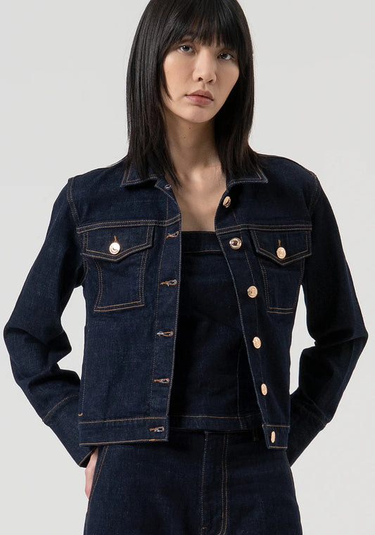 CHAQUETA REGULAR FIT DENIM - FRACOMINA