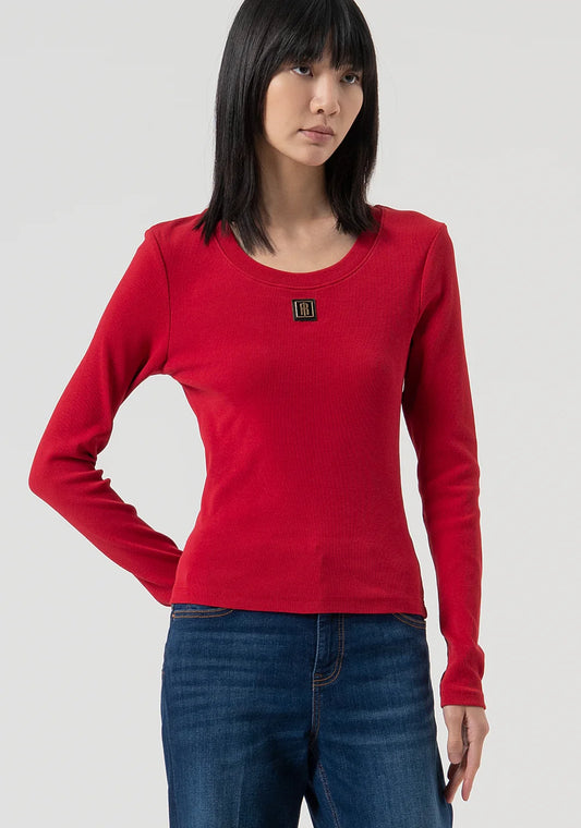 CAMISETA BÁSICA MANGA LARGA - FRACOMINA