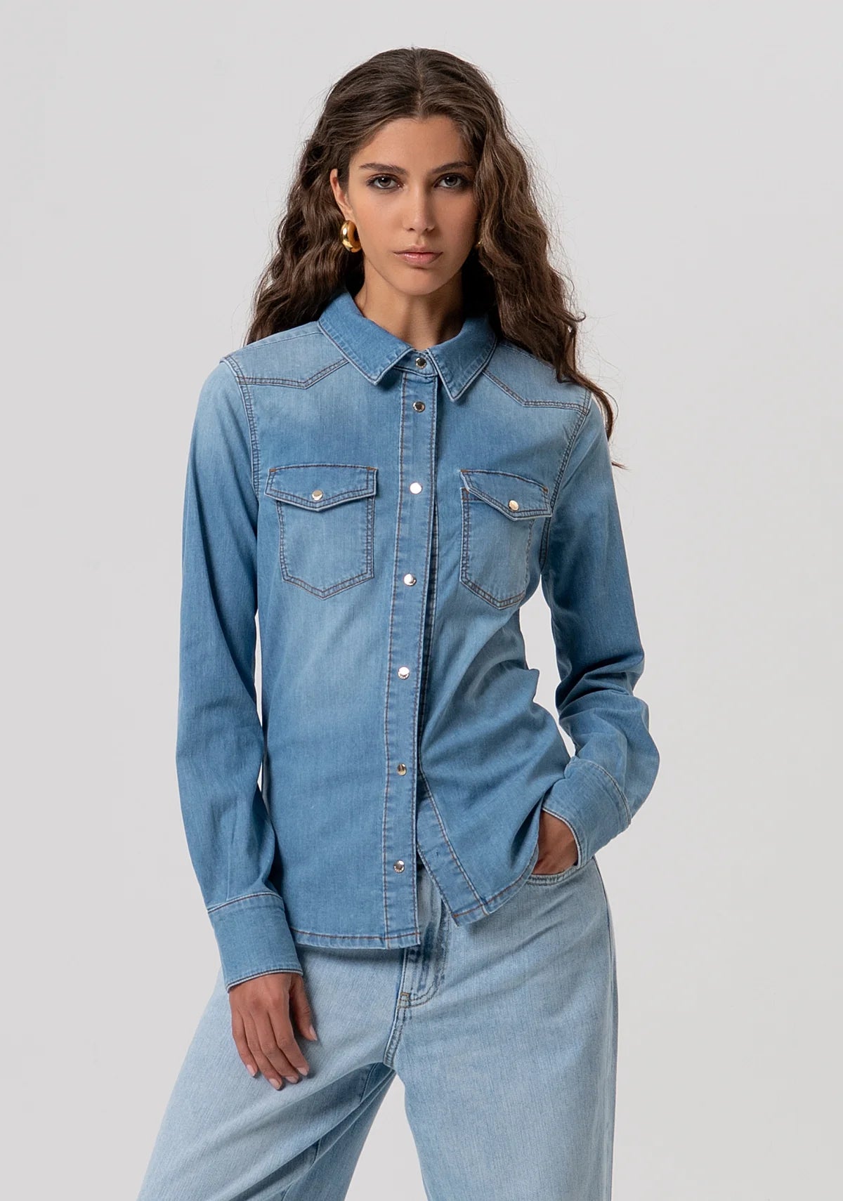 CAMISA DENIM - FRACOMINA