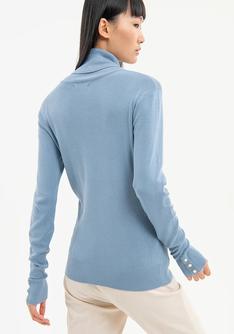 Jersey slim fit lightblue - Fracomina