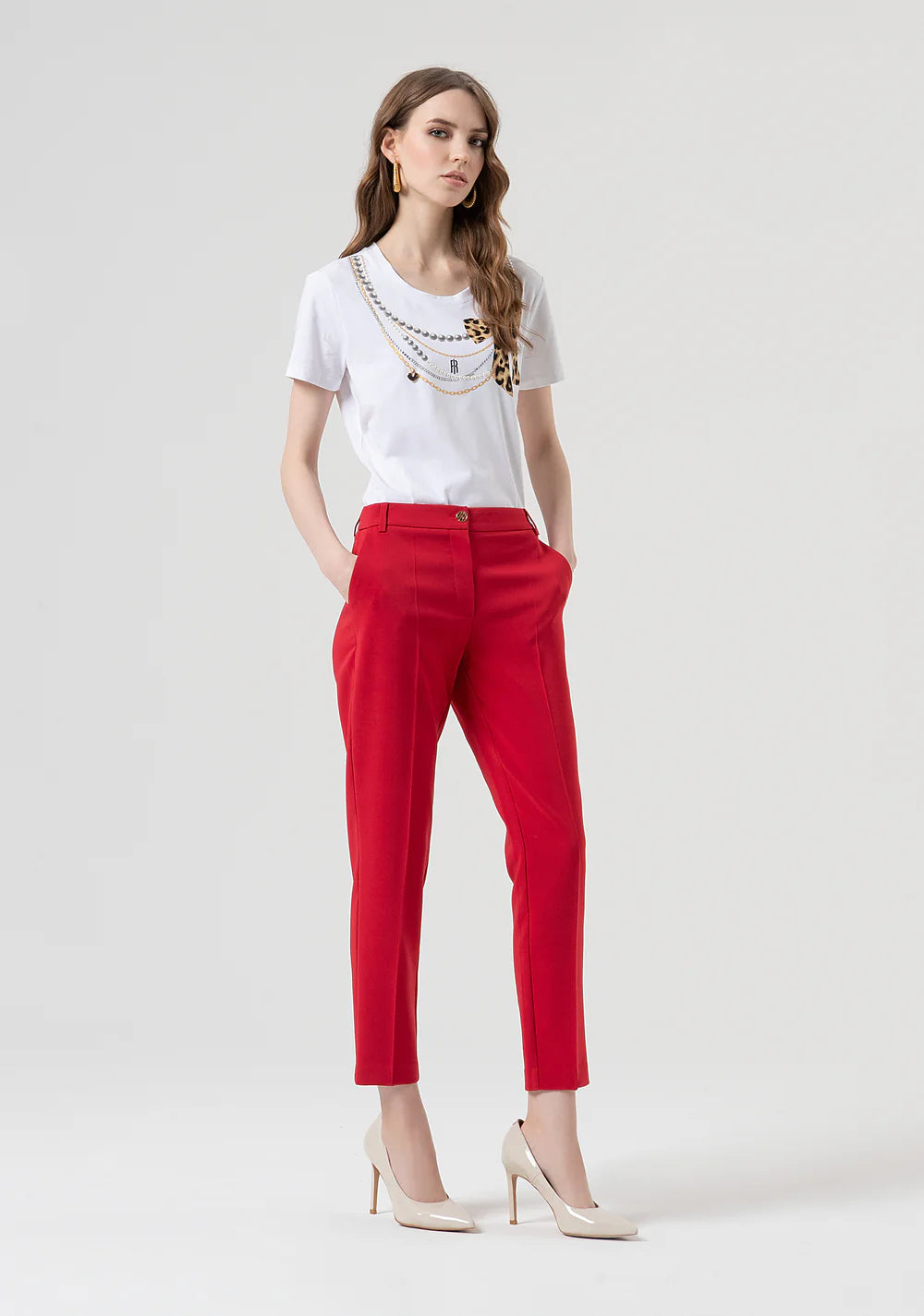CAMISETA STRASS COLLAR - FRACOMINA