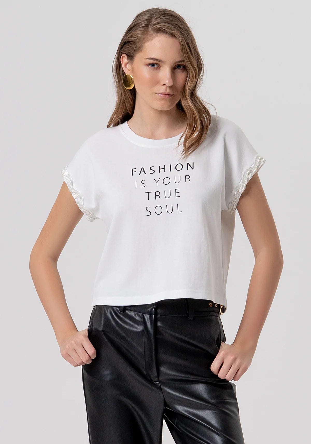 CAMISETA LETRAS - FRACOMINA