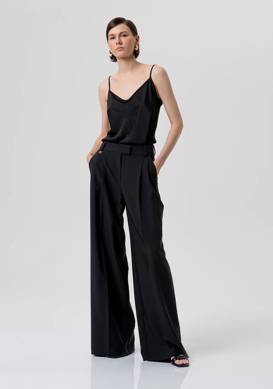 PANTALÓN FLARE PALAZZO - FRACOMINA