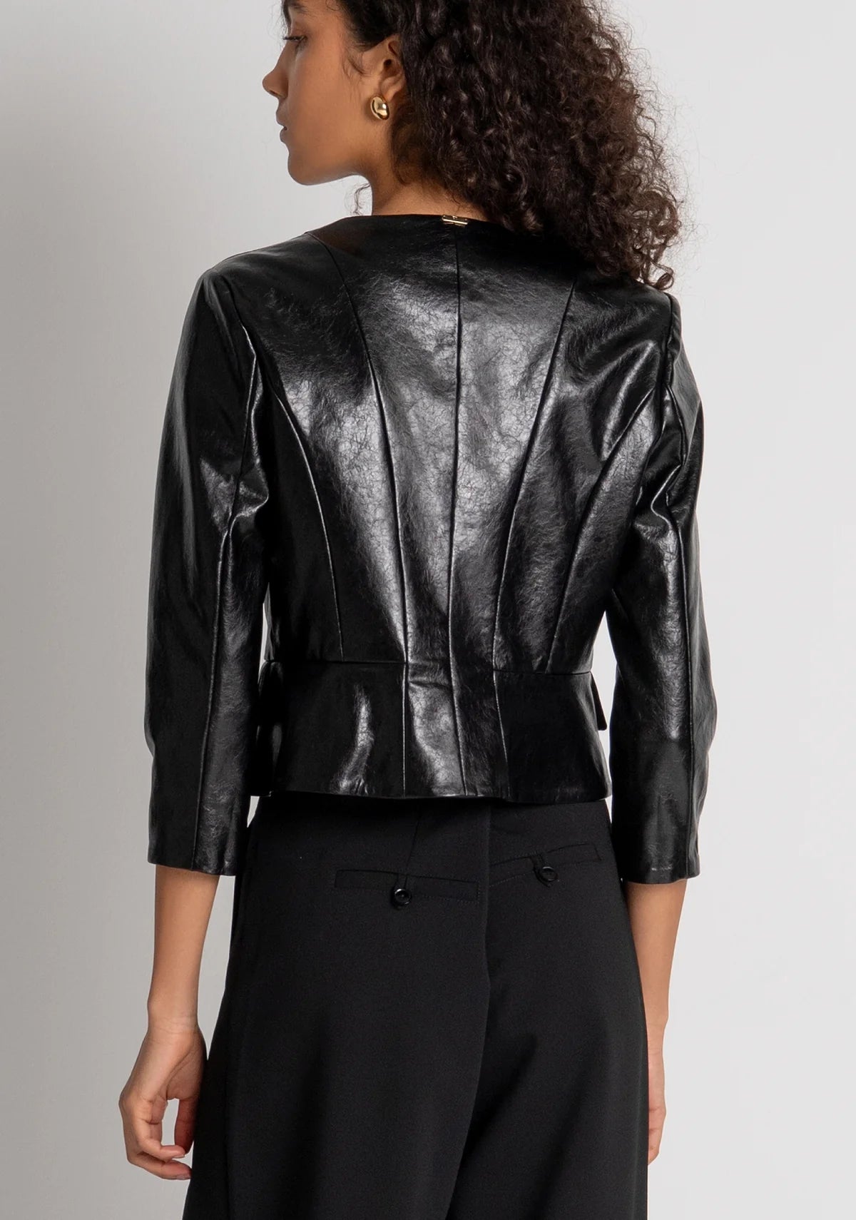 CHAQUETA CORTA ECOPIEL - FRACOMINA