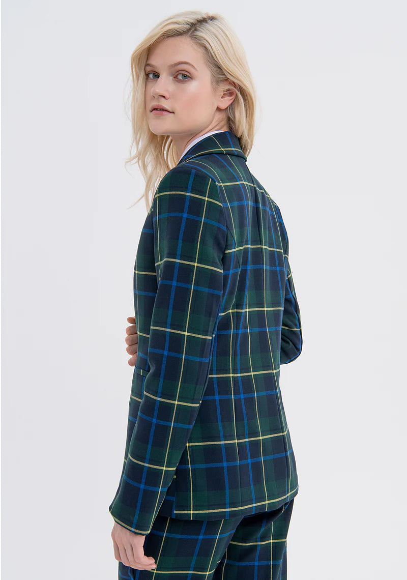 Blazer regular fit in tartan - Fracomina