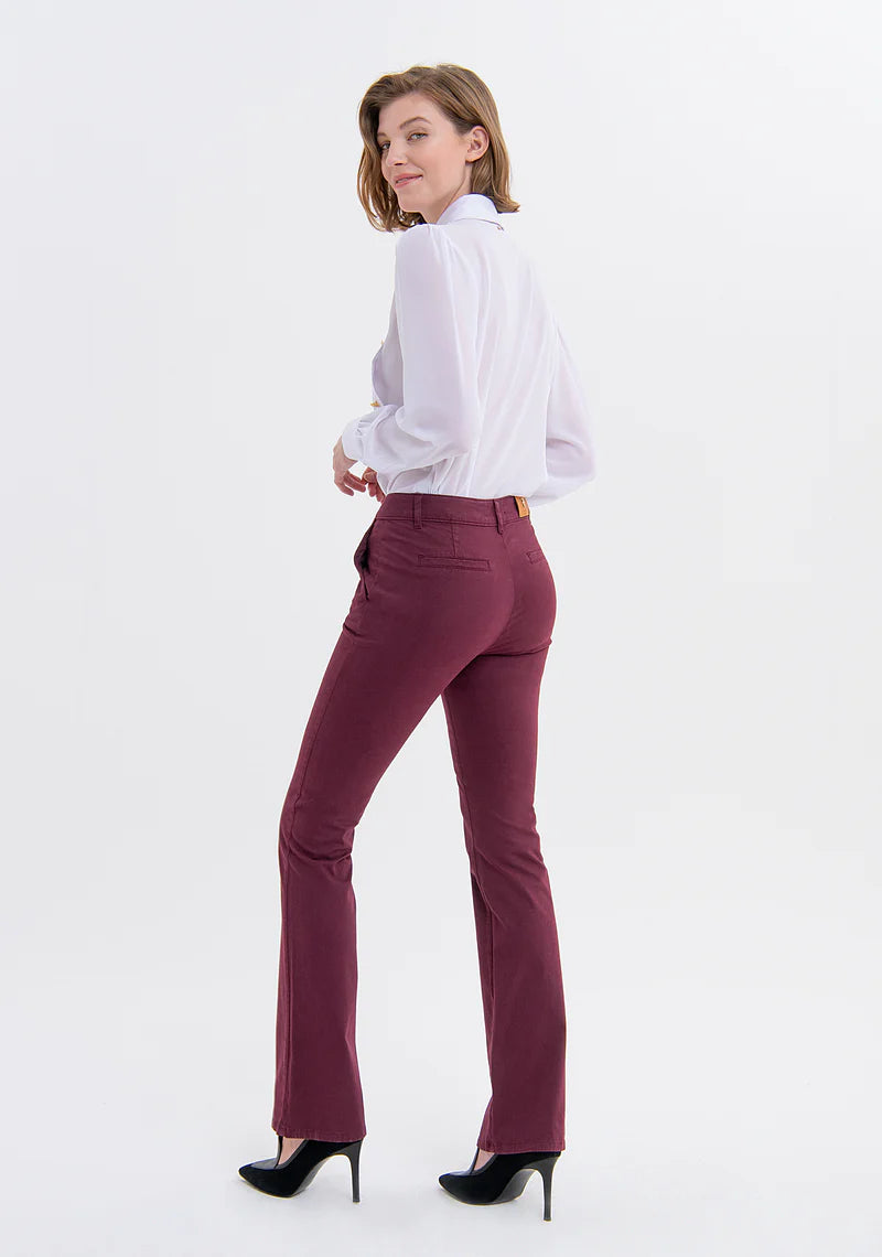 Pantalón bootcut morado - Fracomina