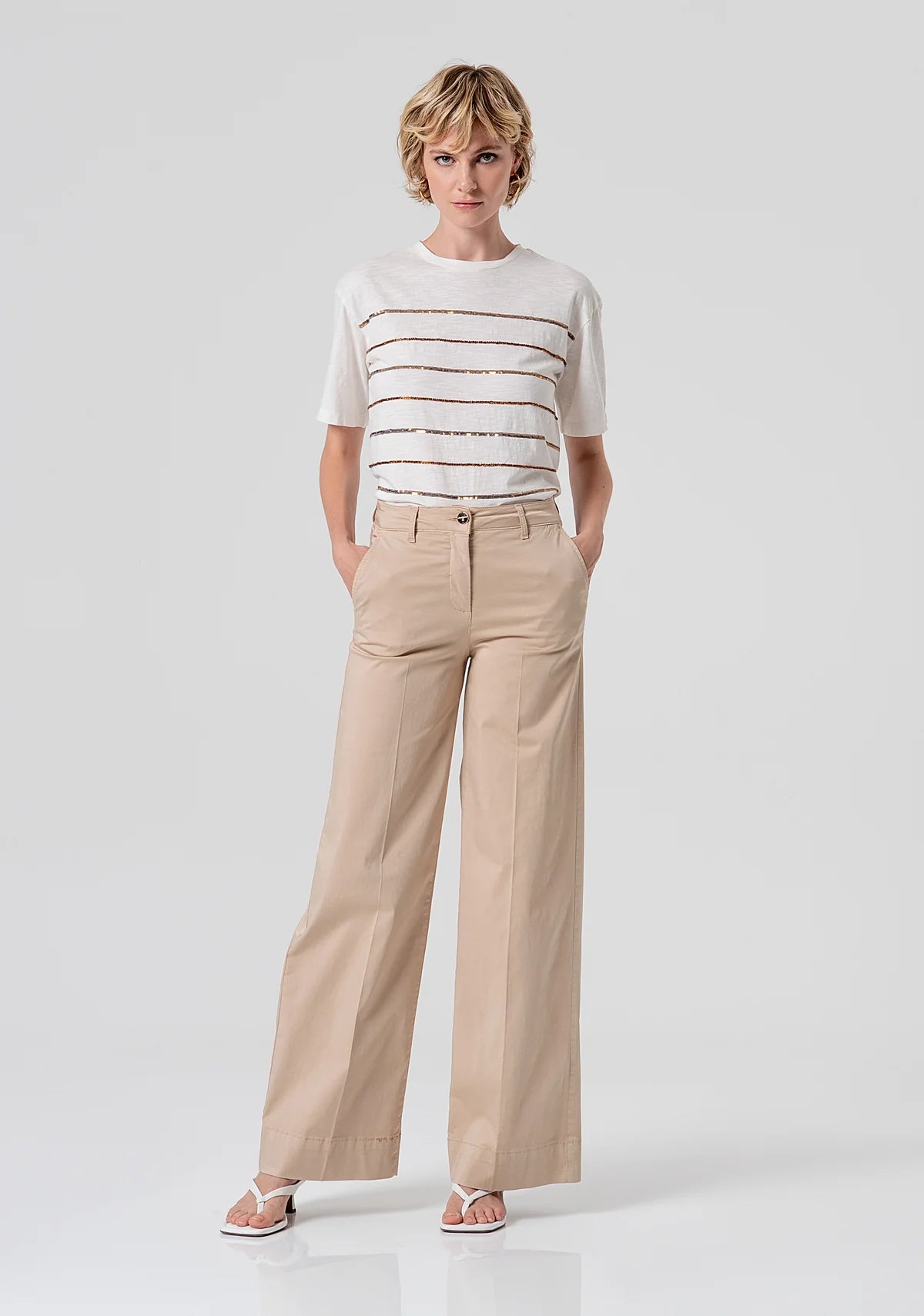 PANTALON PALAZZO CHINO - FRACOMINA